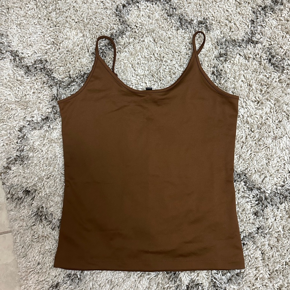 Banana Republic Brown Fitted Camisole Top